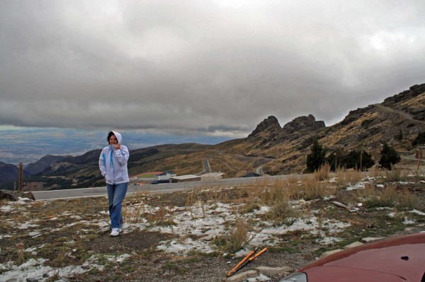 Dojeli jsme tak vysoko, jak dopravní značení dovolilo (2500 m)